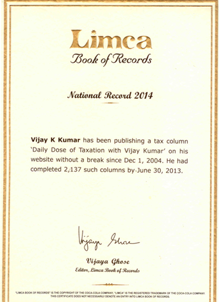 DDT in Limca Book of Records